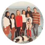 A photo of Dr. Suzanne Bird with family